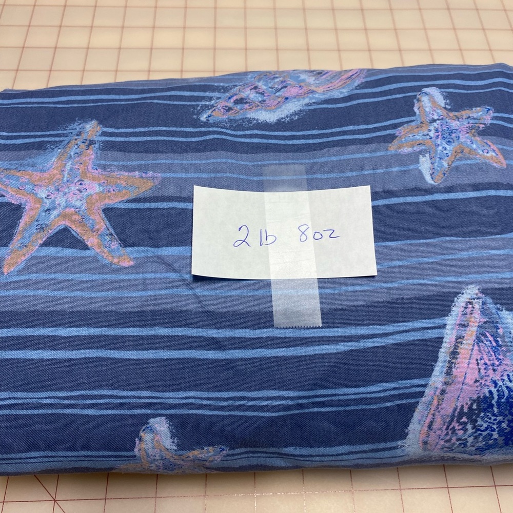 COPY - Seashell Design Cotton Fabric